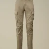 Pantalones cargo con lentes ergonómicas de satén elástico