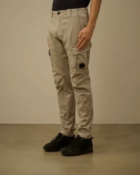 Pantalones cargo con lentes ergonómicas de satén elástico