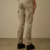 Pantalones cargo con lentes ergonómicas de satén elástico