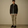 Pantalones cargo con lentes ergonómicas de satén elástico