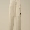 Pantalones cargo de corte recto con detalle de lente «Micro-Reps»