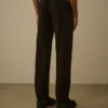 Pantalones cargo de corte regular en satén elástico