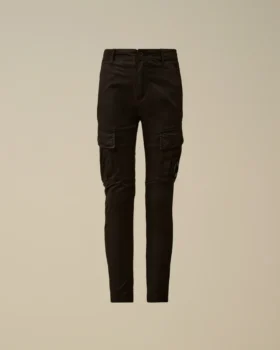 Pantalones cargo elásticos de gabardina U16 con detalle de Lens