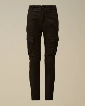 Pantalones cargo elásticos de gabardina U16 con detalle de Lens