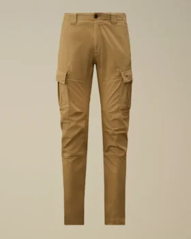 Pantalones cargo ergonómicos con logotipo, de satén elástico