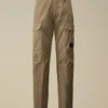 Pantalones cargo holgados de gabardina de algodón