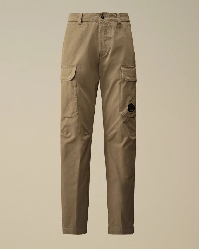Pantalones cargo holgados de gabardina de algodón