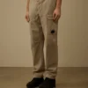 Pantalones cargo holgados de gabardina de algodón