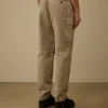 Pantalones cargo holgados de gabardina de algodón