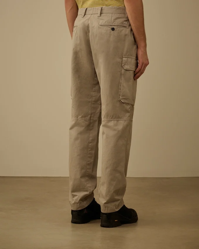 Pantalones cargo holgados de gabardina de algodón