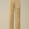 Pantalones cargo holgados de lino