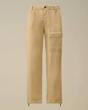 Pantalones cargo holgados de lino