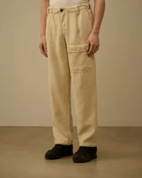 Pantalones cargo holgados de lino