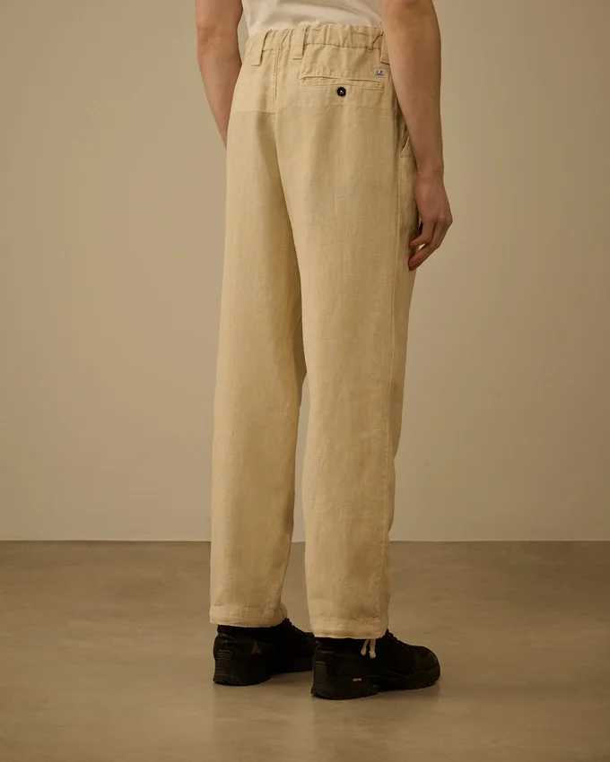 Pantalones cargo holgados de lino