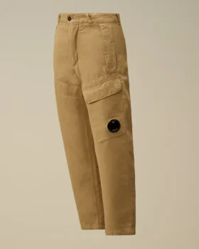 Pantalones cargo «Lens» de algodón y lino U16