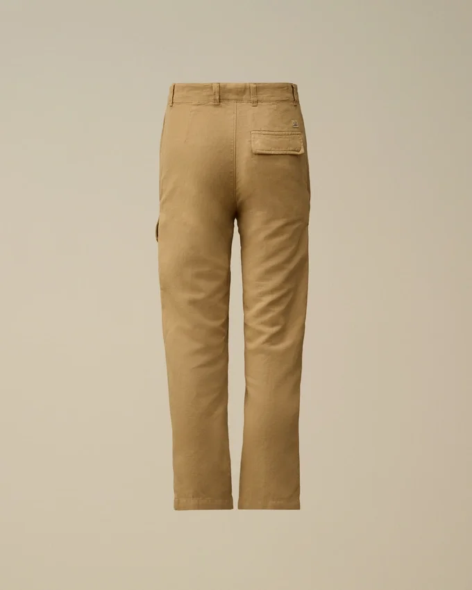 Pantalones cargo «Lens» de algodón y lino U16