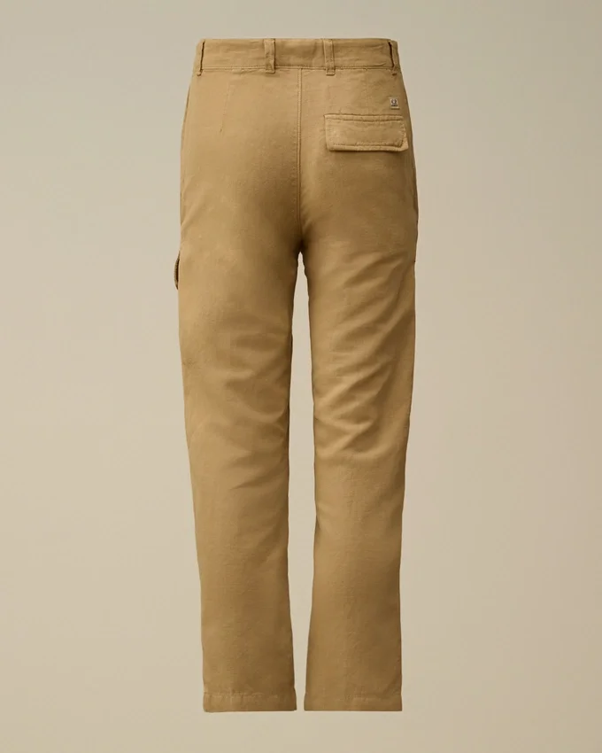 Pantalones cargo «Lens» de algodón y lino U16