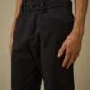 Pantalones chinos de corte regular de gabardina de algodón
