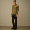 Pantalones chinos de corte regular de gabardina de algodón