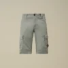 Pantalones cortos cargo de satén elástico con lente