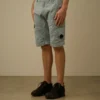 Pantalones cortos cargo de satén elástico con lente
