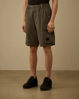 Pantalones cortos cargo holgados con bolsillo para gafas de sol, confeccionados en algodón ripstop