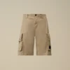 Pantalones cortos cargo «Lens» de gabardina de algodón