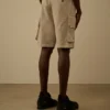 Pantalones cortos cargo «Lens» de gabardina de algodón