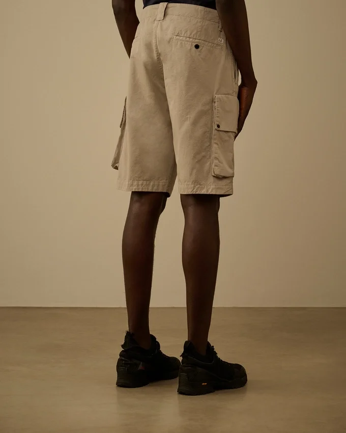 Pantalones cortos cargo «Lens» de gabardina de algodón