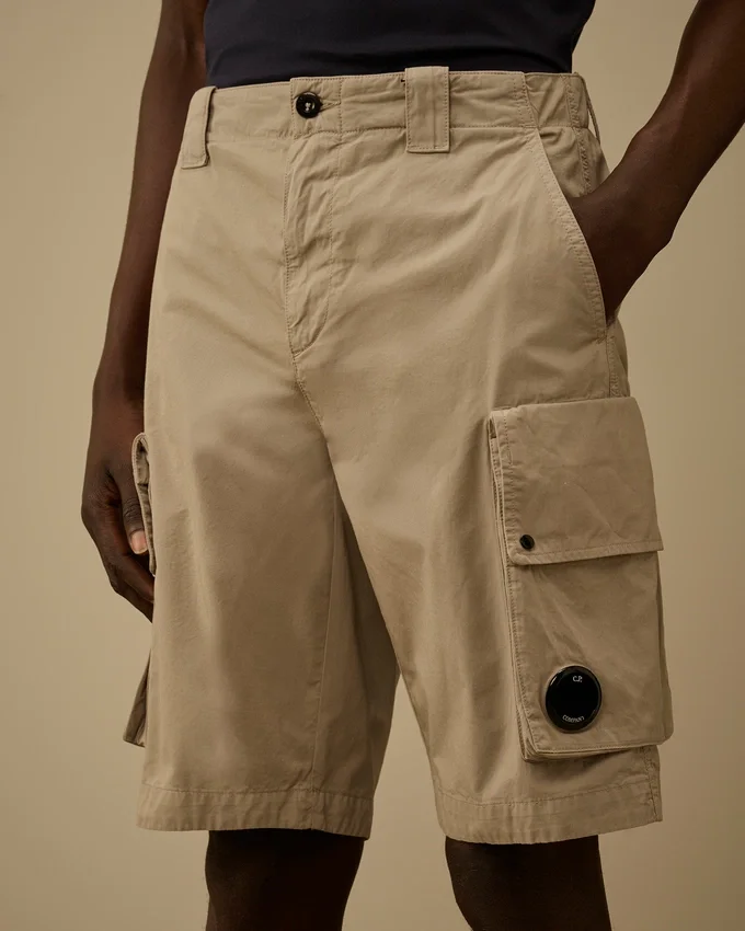 Pantalones cortos cargo «Lens» de gabardina de algodón