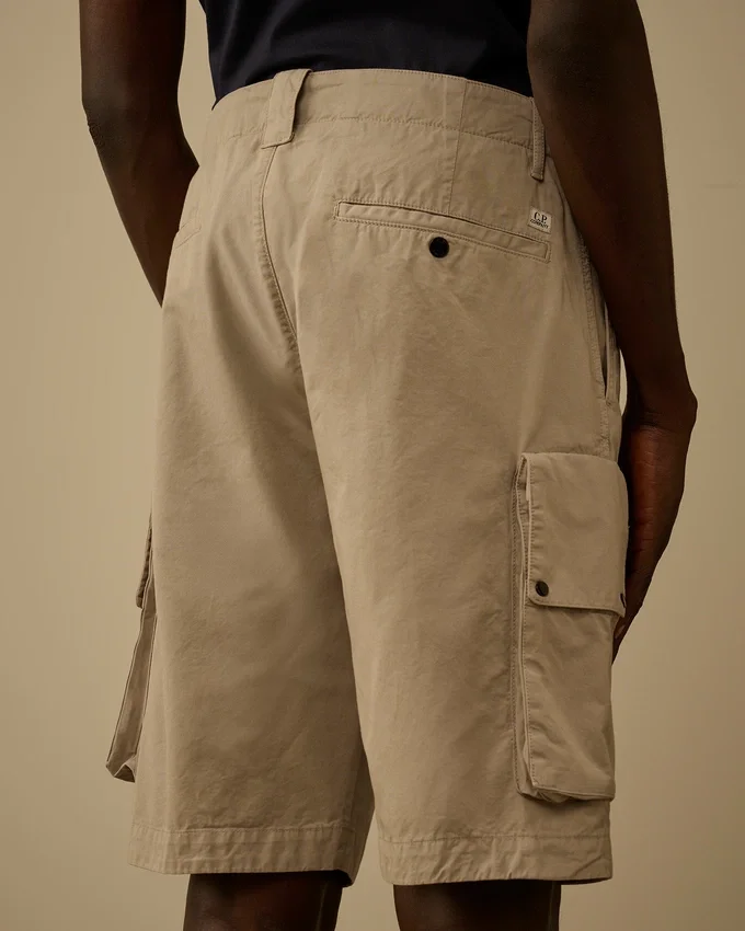 Pantalones cortos cargo «Lens» de gabardina de algodón