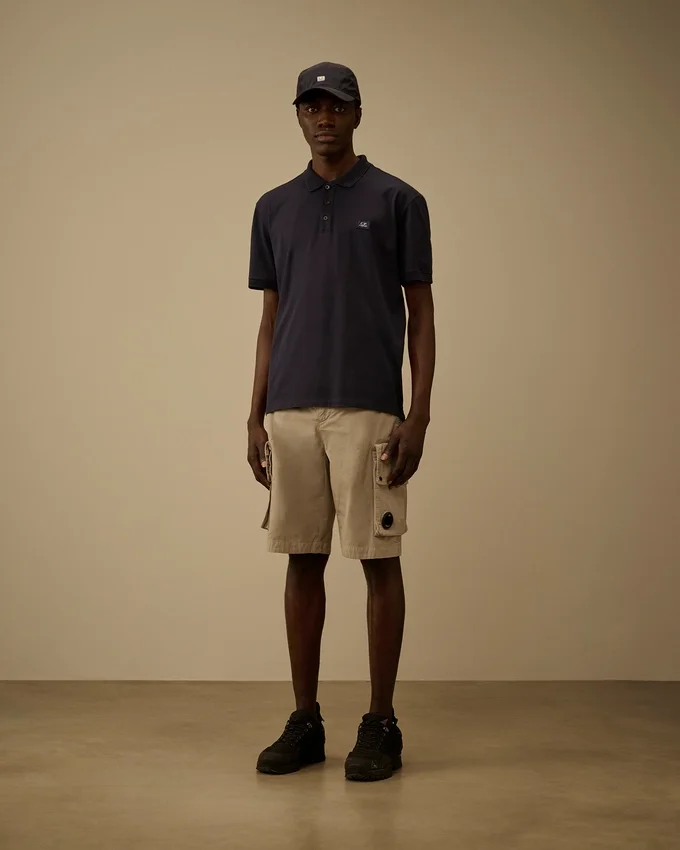 Pantalones cortos cargo «Lens» de gabardina de algodón