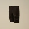 Pantalones cortos cargo U16 de gabardina elástica con Lens