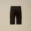 Pantalones cortos cargo U16 de gabardina elástica con Lens