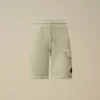 Pantalones cortos de chándal cargo de felpa de algodón diagonal