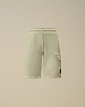 Pantalones cortos de chándal cargo de felpa de algodón diagonal