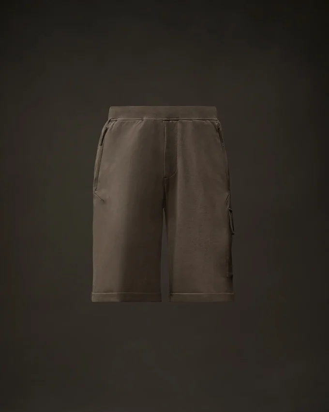Pantalones cortos de chándal tipo cargo de felpa elástica de la Metropolis Series