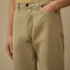 Pantalones de algodón y lino sin costuras laterales