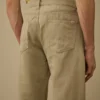 Pantalones de algodón y lino sin costuras laterales