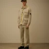 Pantalones de algodón y lino sin costuras laterales