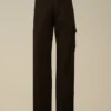 Pantalones de chándal cargo de felpa diagonal en relieve
