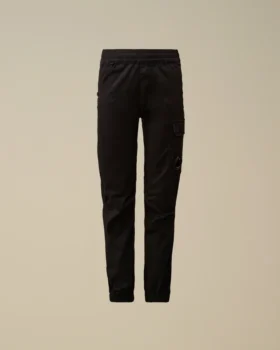 Pantalones de chándal cargo elásticos de gabardina con Lens U16