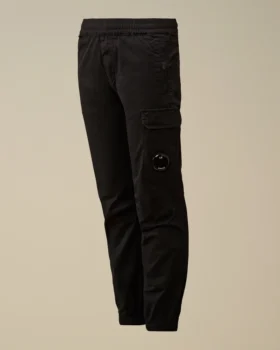 Pantalones de chándal cargo elásticos de gabardina con Lens U16