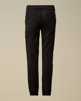 Pantalones de chándal cargo elásticos de gabardina con Lens U16