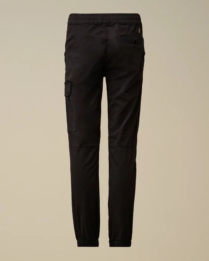 Pantalones de chándal cargo elásticos de gabardina con Lens U16