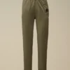 Pantalones de chándal de forro polar ligero con detalle de lente