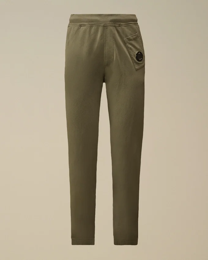 Pantalones de chándal de forro polar ligero con detalle de lente