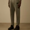 Pantalones de chándal de forro polar ligero con detalle de lente