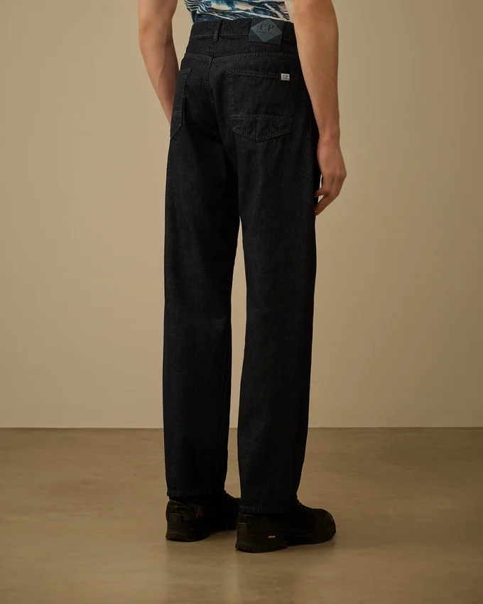 Pantalones de denim 3/1 sin costuras laterales