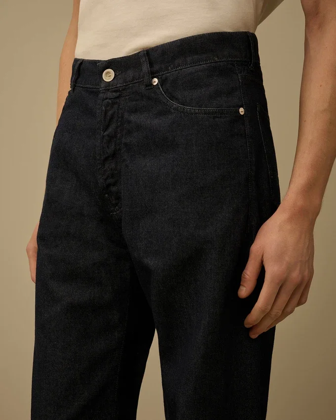 Pantalones de denim 3/1 sin costuras laterales